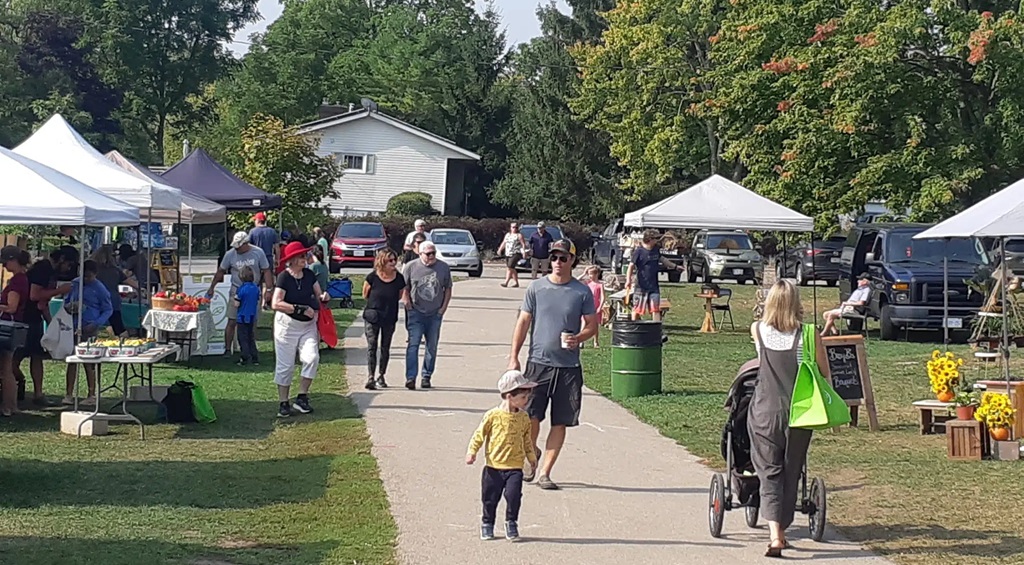 Walking the market - Elora Farmers' Market
