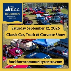 Classic Car Truck Corvette Show Buckhorn Community Centre 2026
