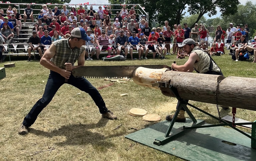 Log Sawing at the Burk's Falls Fall Fair