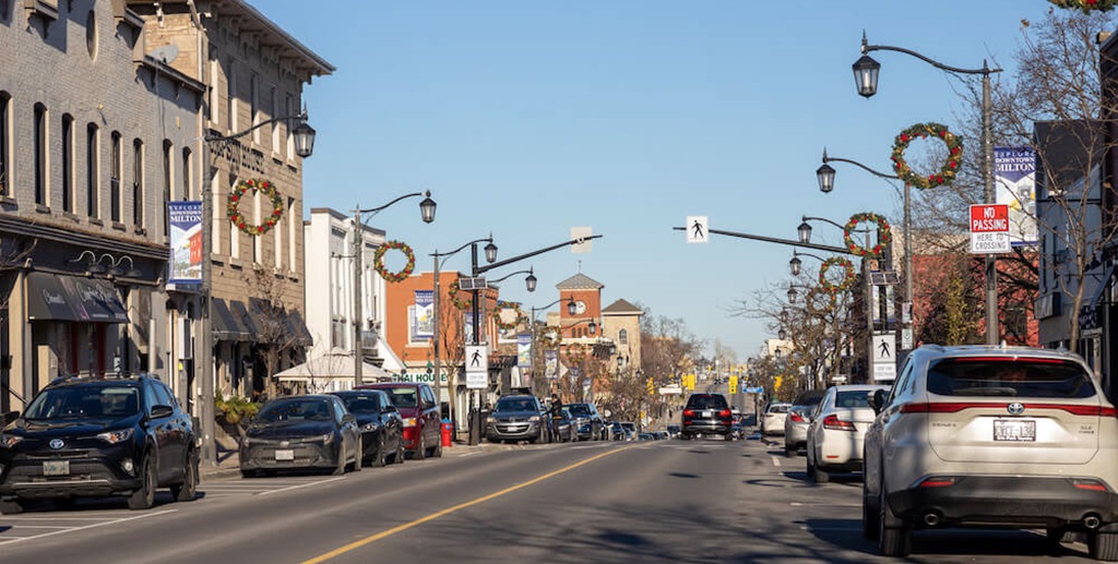 Shops along main street