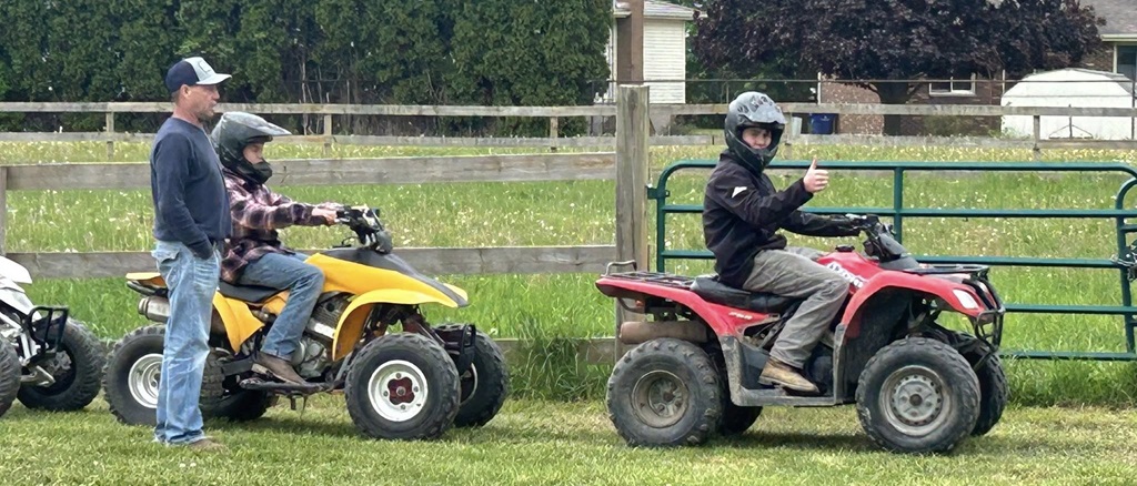 Getting ready for the big race at the Dresden Fair