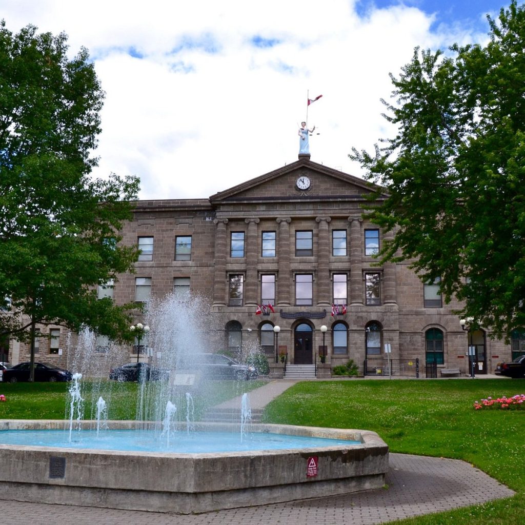 Brockville Court House exterior, one of Ontario’s oldest functioning courthouses.