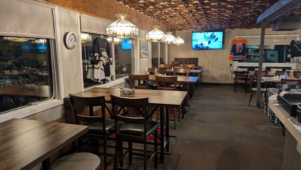 Inside restaurant