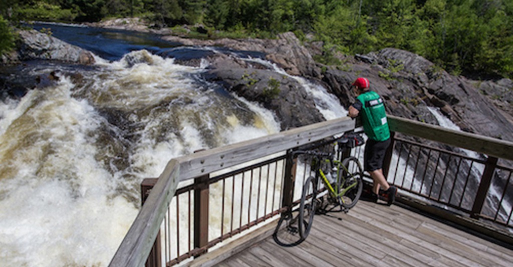 Looking Down at River