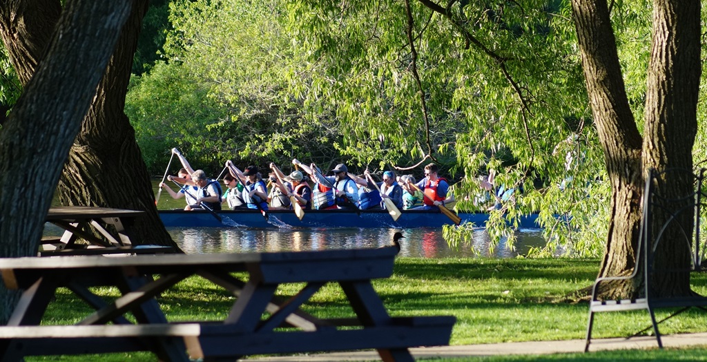 Dragonboat on the Avon River