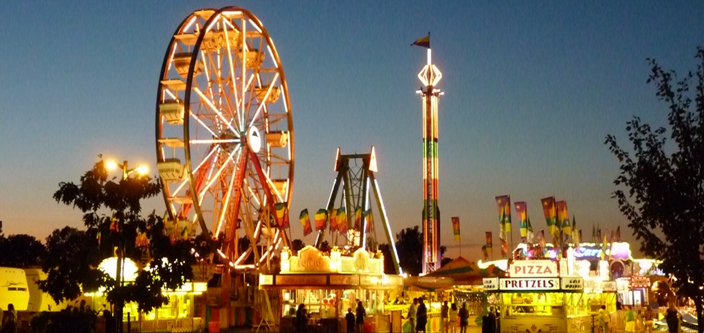 Lansdowne Fair's Midway at Night
