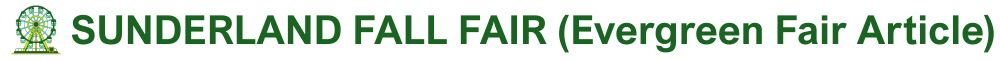 Sunderland Fall Fair