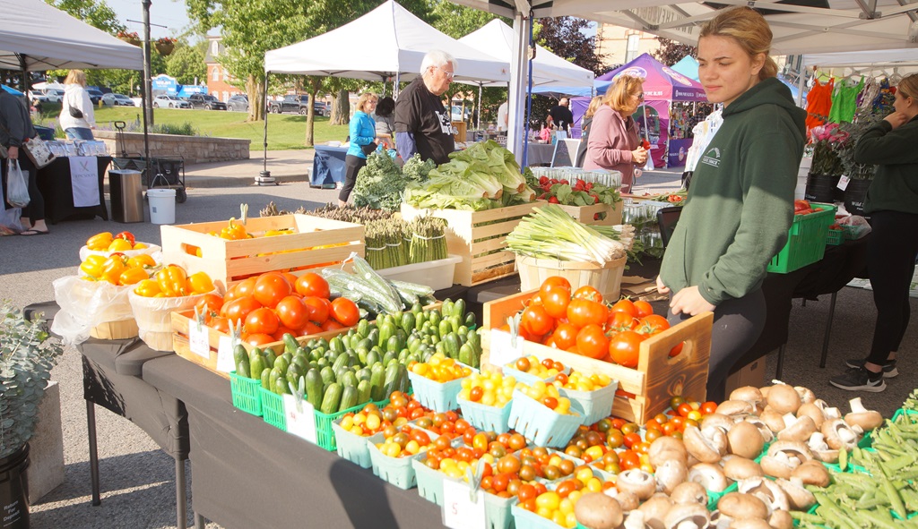 Crowded Farmers' Market