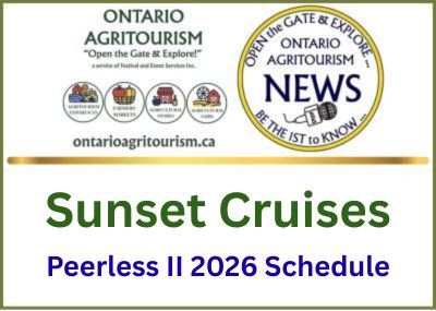 Sunset Cruises – Peerless II 2026 Schedule