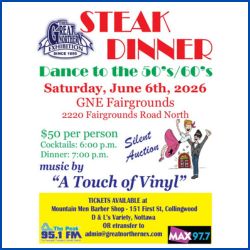 Great Northern Exhibition Steak Dinner and Dance 2026