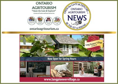 Lang Pioneer Village Museum welcomes you all season long