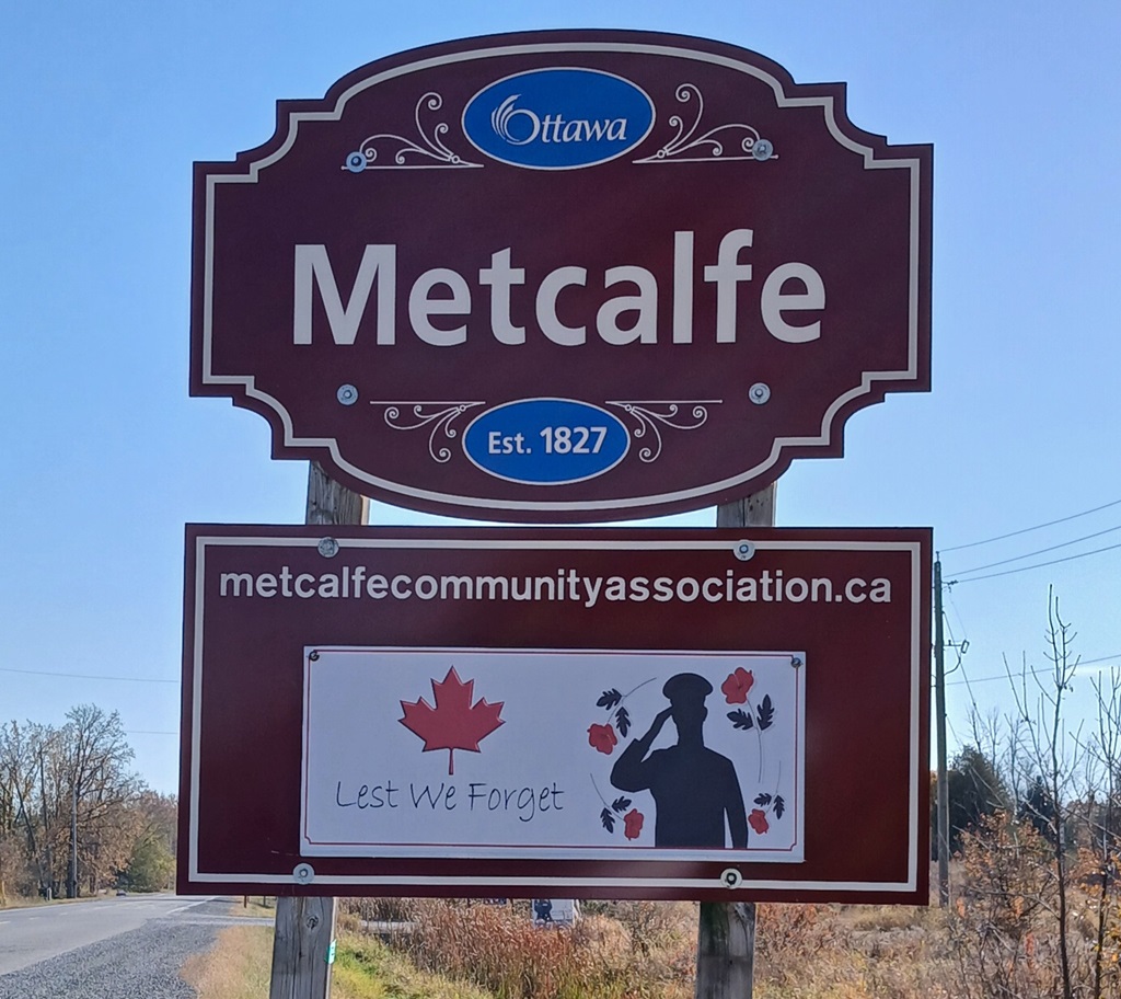 Metcalfe Community Association sign