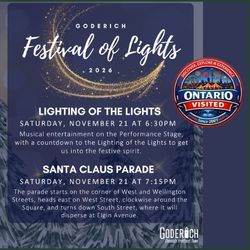 Explore Goderich Festival of Lights 2026