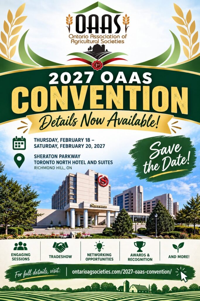 Ontario Association of Agricultural Societies 2027 Convention